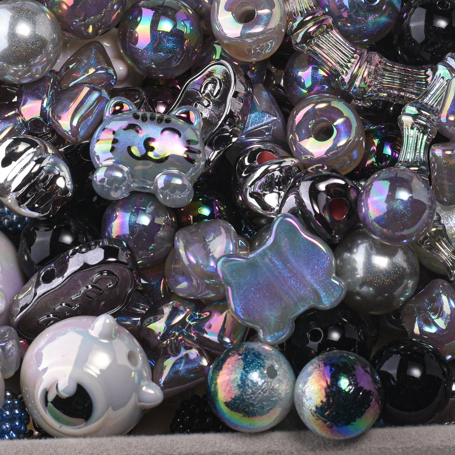 Acrylic loose beads DIY mobile phone chain bag chain beading accessories material