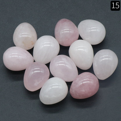 The Genesis Collection: 20mm Mini Natural Crystal & Agate Eggs | Spiritual Home Decor & Easter Energy Gifts