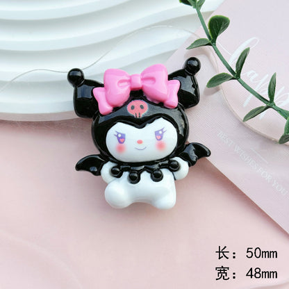 Sweet Angel Puppy Resin Charm for DIY Phone Cases and Crafts