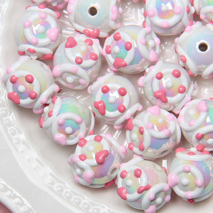 Viral Hand-Painted Resin Beads | DIY Beading Supplies | Phone Charm, Car Hanging, Bag Charm Loose Beads Wholesale DIY Accessories
