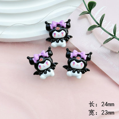 Sweet Angel Puppy Resin Charm for DIY Phone Cases and Crafts