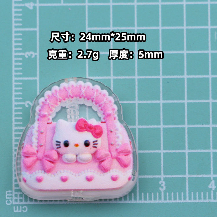 Premium Embossed Cat Acrylic Charms – Cute DIY Beads for Pens, Phone Straps, Keychains & Jewelry Accessories （10pcs)