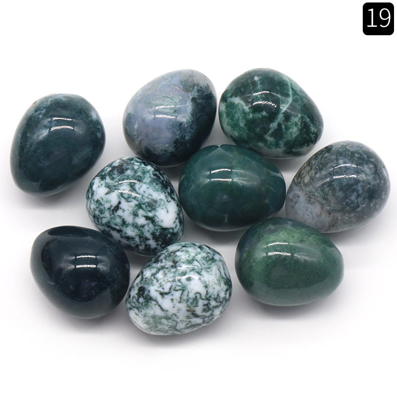 The Genesis Collection: 20mm Mini Natural Crystal & Agate Eggs | Spiritual Home Decor & Easter Energy Gifts