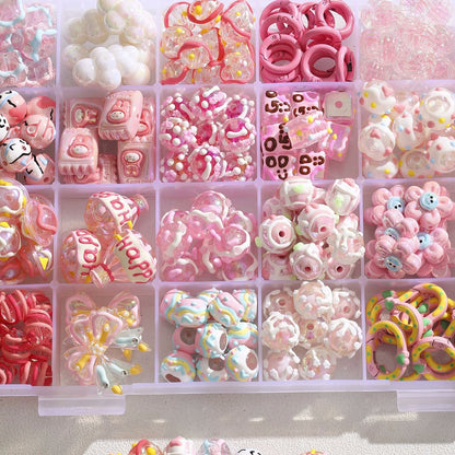 Special-shaped heavy industry hand-painted beads cartoon loose beads beaded DIY accessories material bag bracelet car hanging