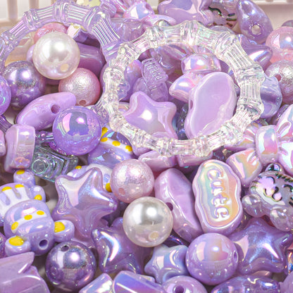 Acrylic loose beads DIY mobile phone chain bag chain beading accessories material