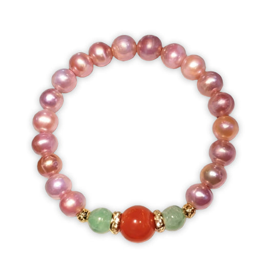 Harmony Pearl & Agate Bracelet