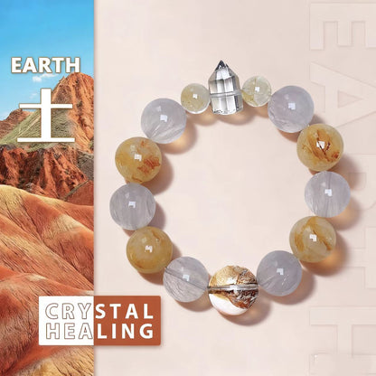 Golden Quartz Abundance Bracelet
