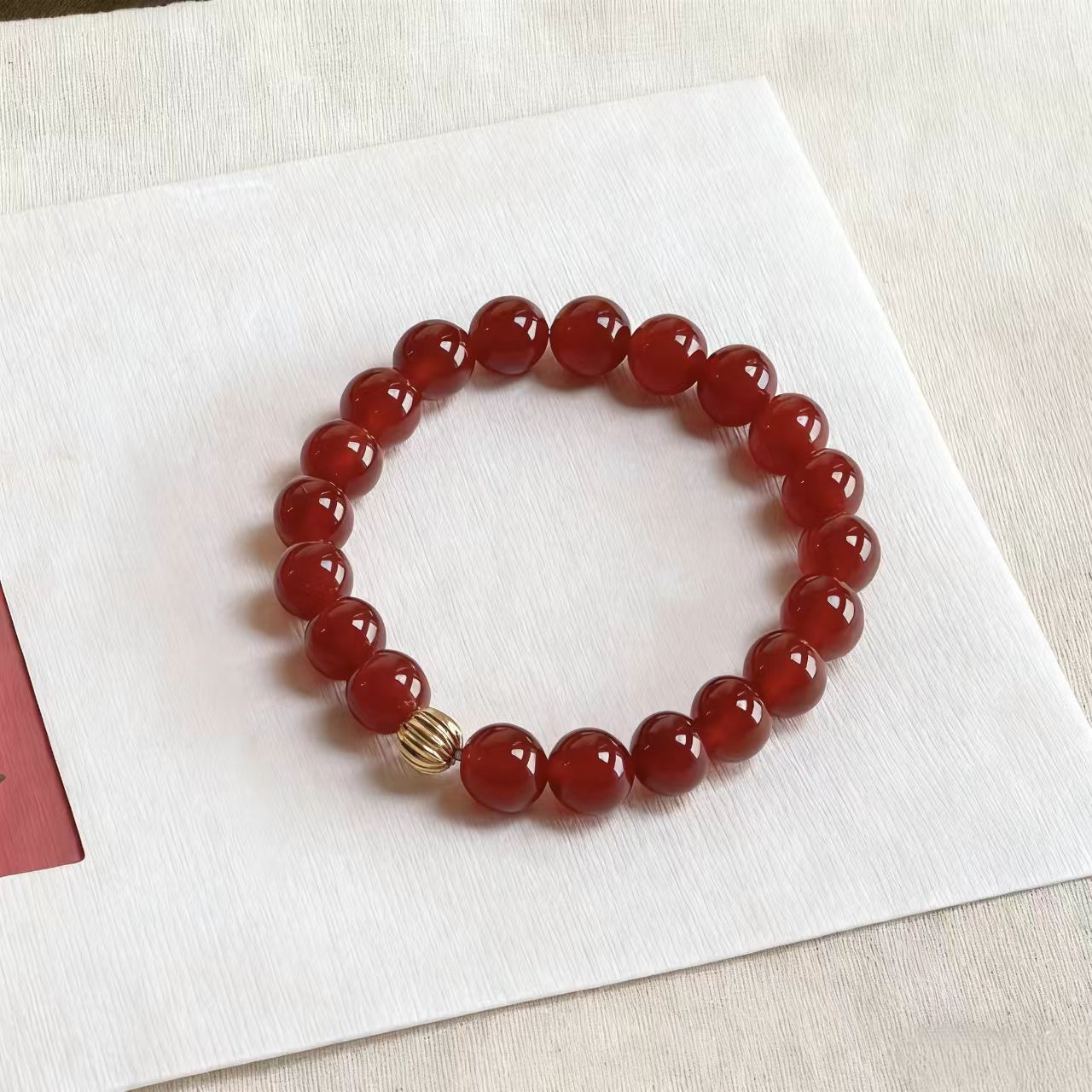 Red Agate Crystal Bracelet
