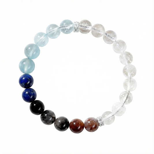 Metal & Water Element Crystal Bracelet