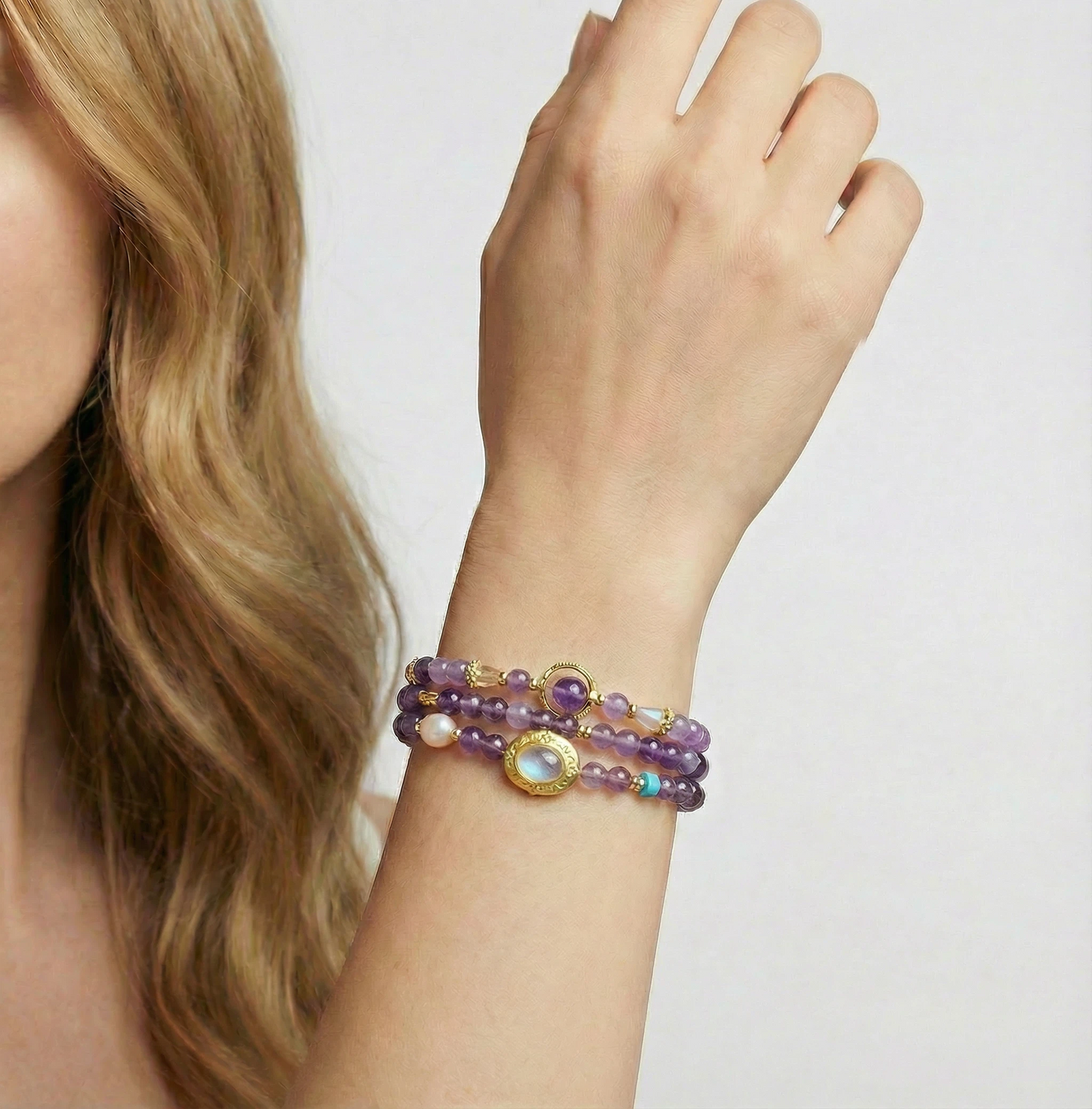 Amethyst Aura Harmony Bracelet