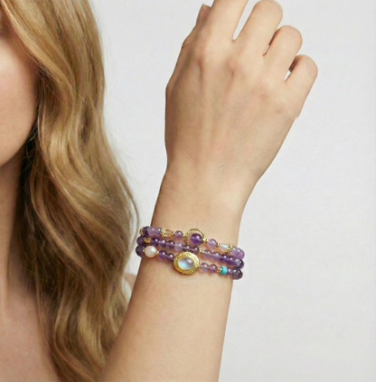 Amethyst Aura Harmony Bracelet