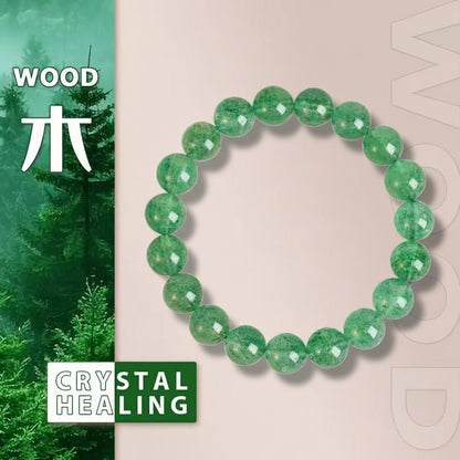 Green Strawberry Quartz Bracelet