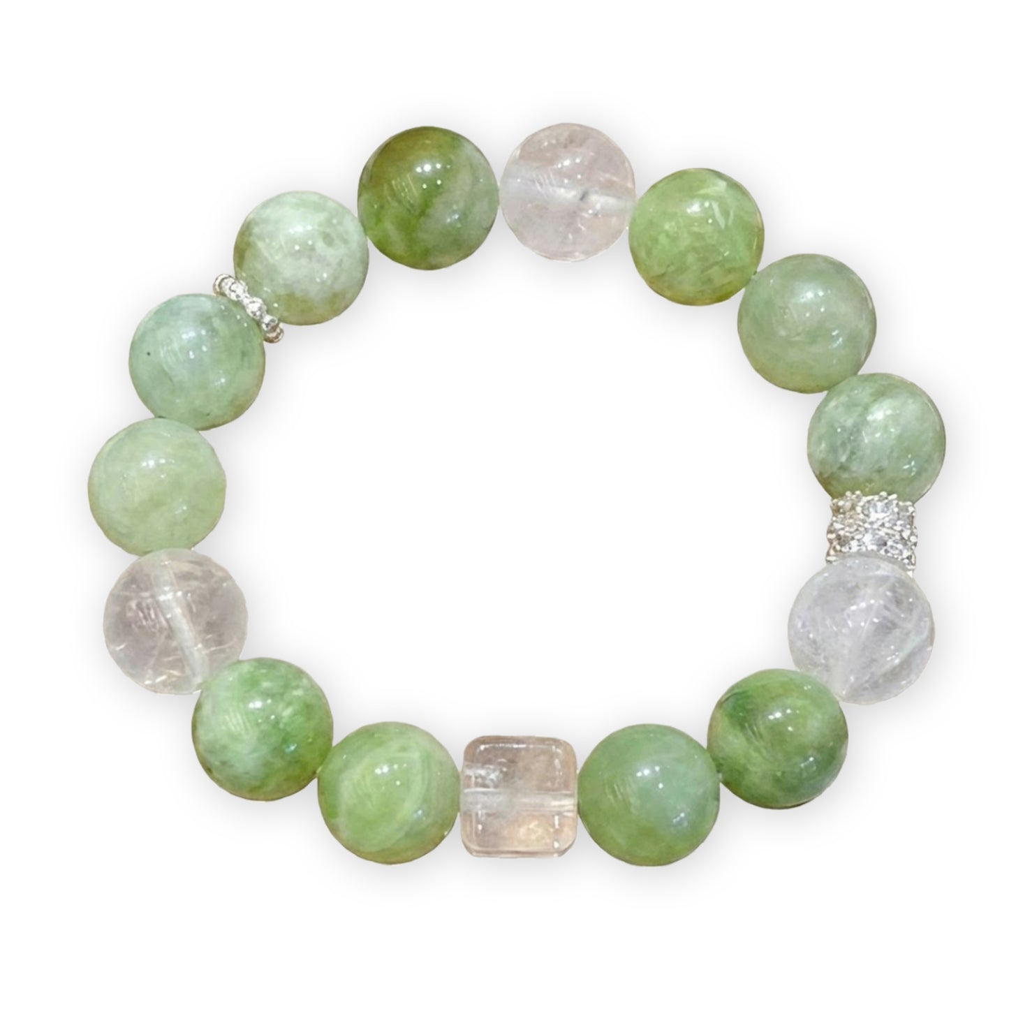 Green Jade Aura Crystal Bracelet