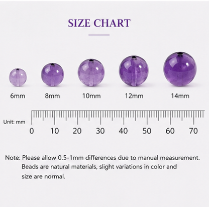 Amethyst Single Beads for DIY Bracelets | Natural Gemstone Gems | SoulstoneHouse